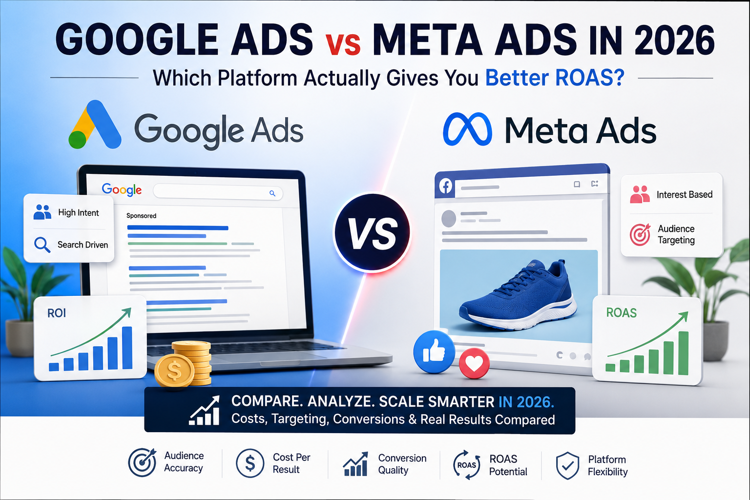 Google Ads vs Meta Ads 2026 comparison